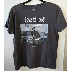 Vintage Boyz In The Hood 1991 Black Graphic T-Shirt Medium Y2K Ice Cube 90s Rap